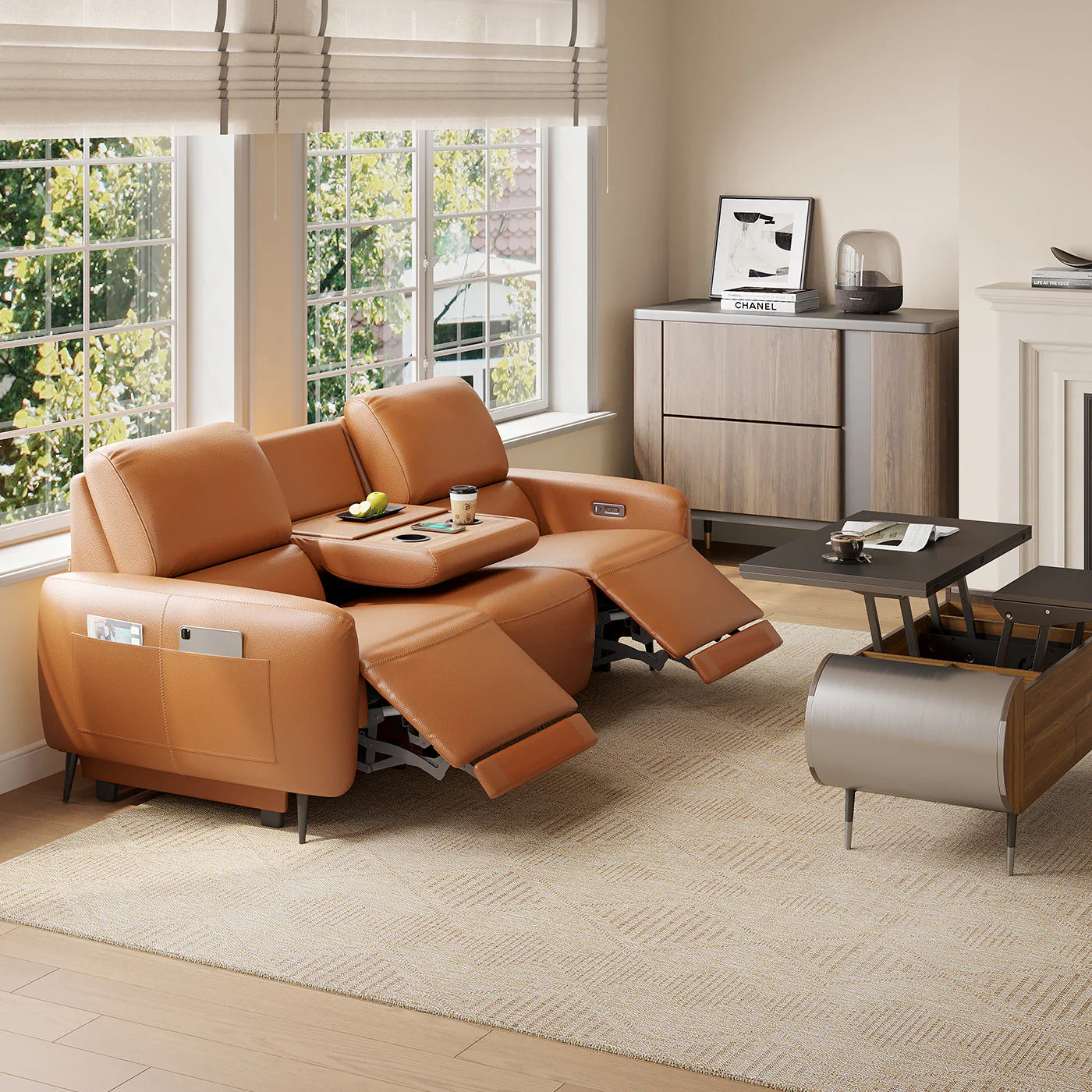 Sofá reclinable AeroStretch Power Zero
