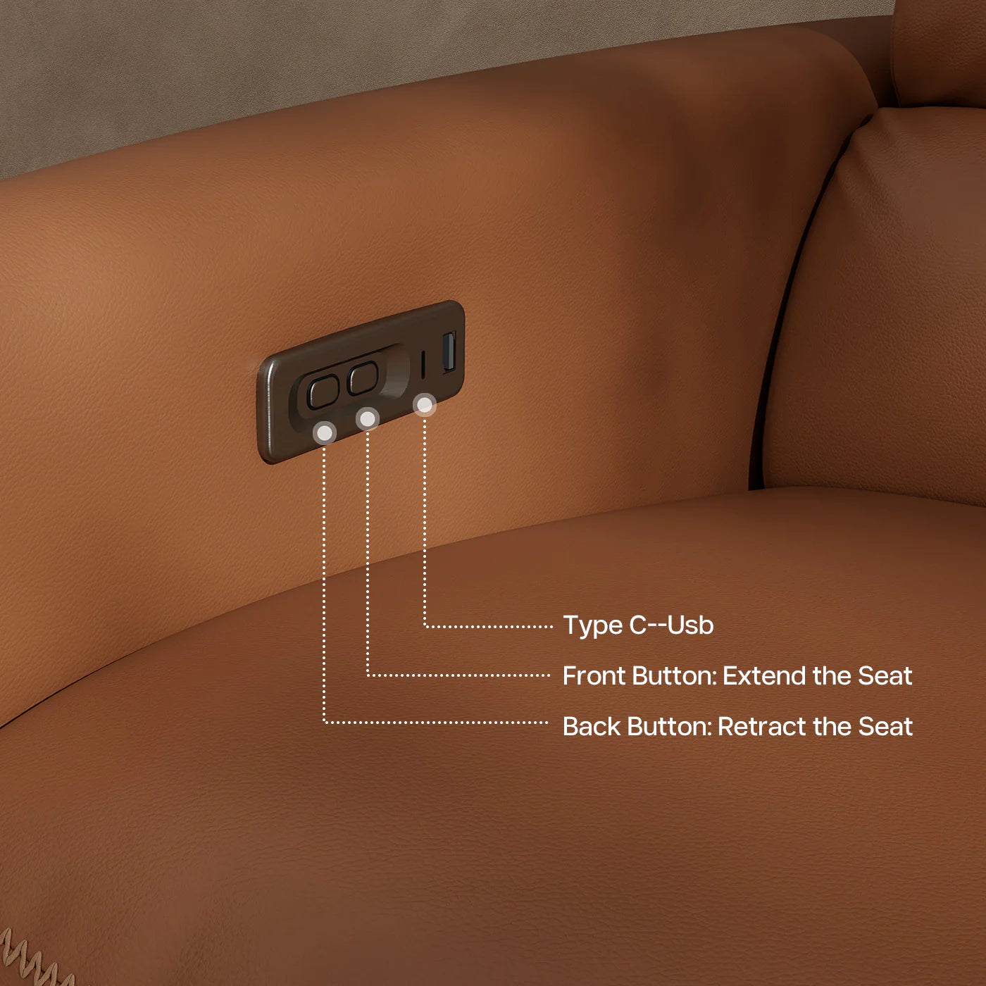 Sofá reclinable AeroStretch Power Zero