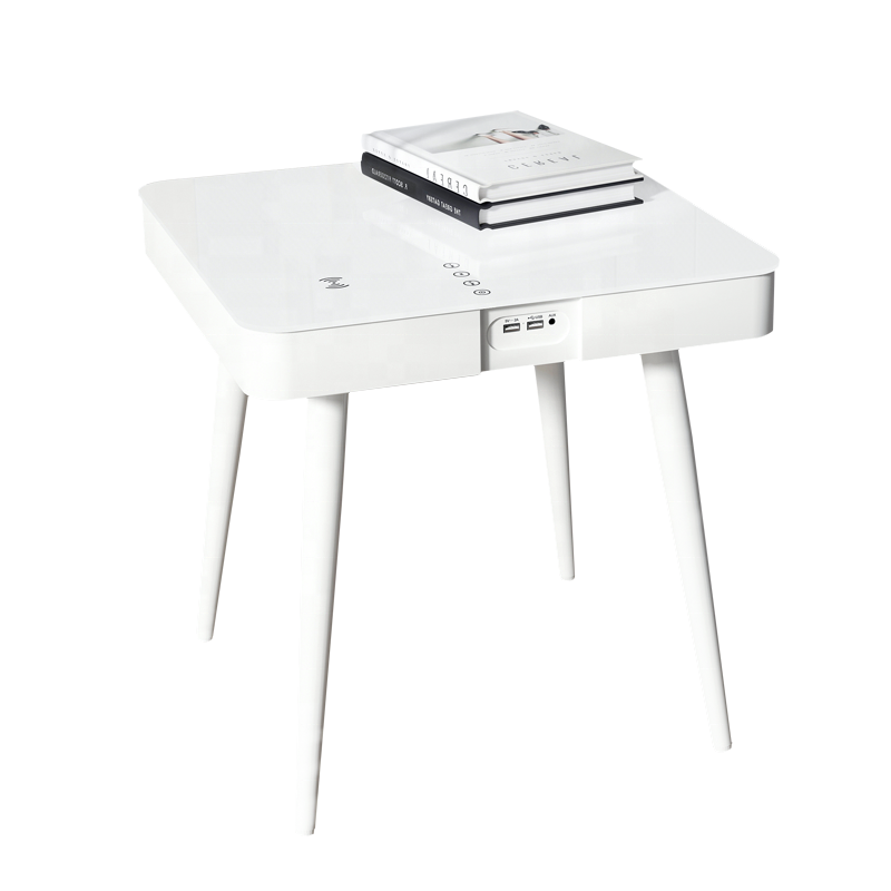 Multi Functional Smart Side Table with Wireless Charger