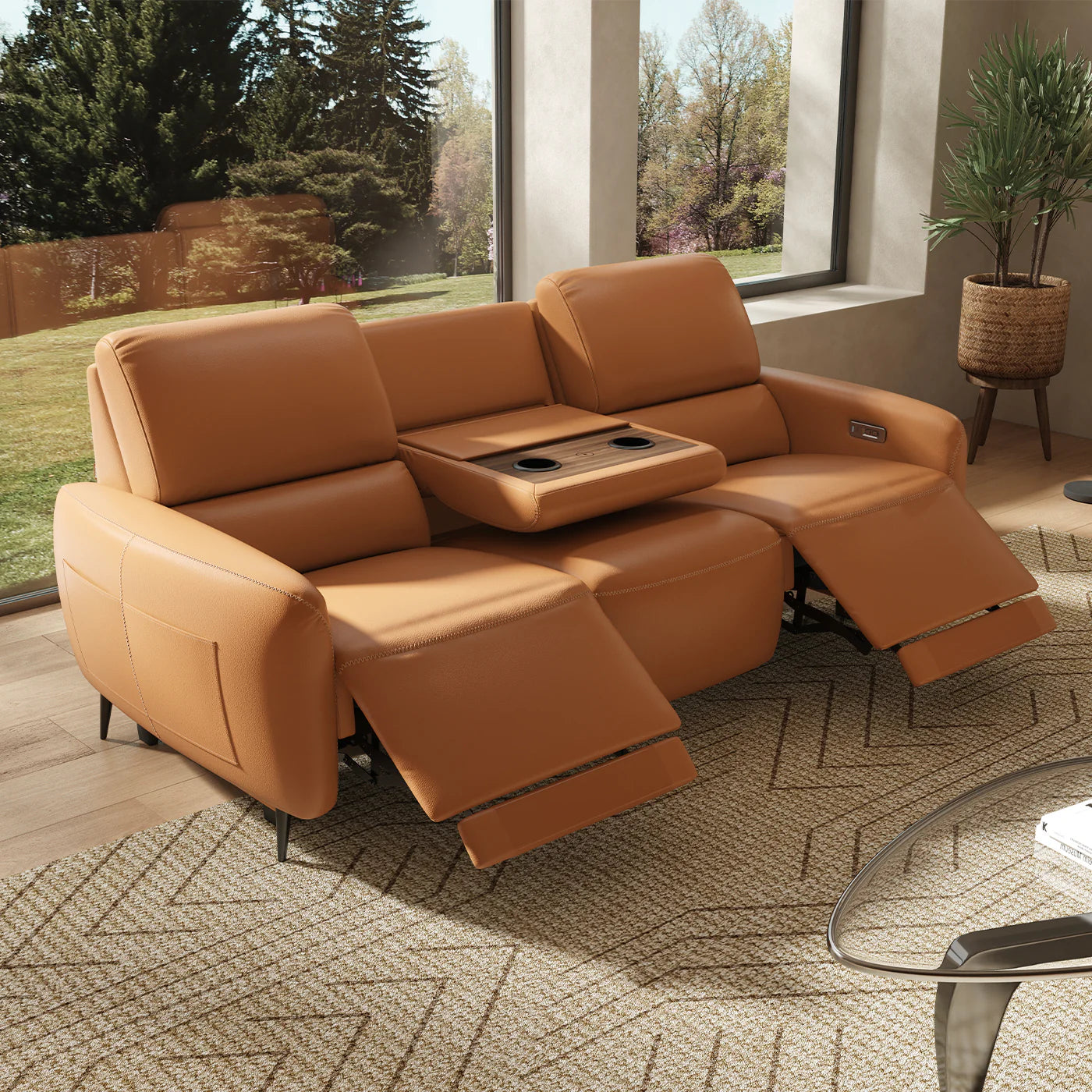 Sofá reclinable AeroStretch Power Zero