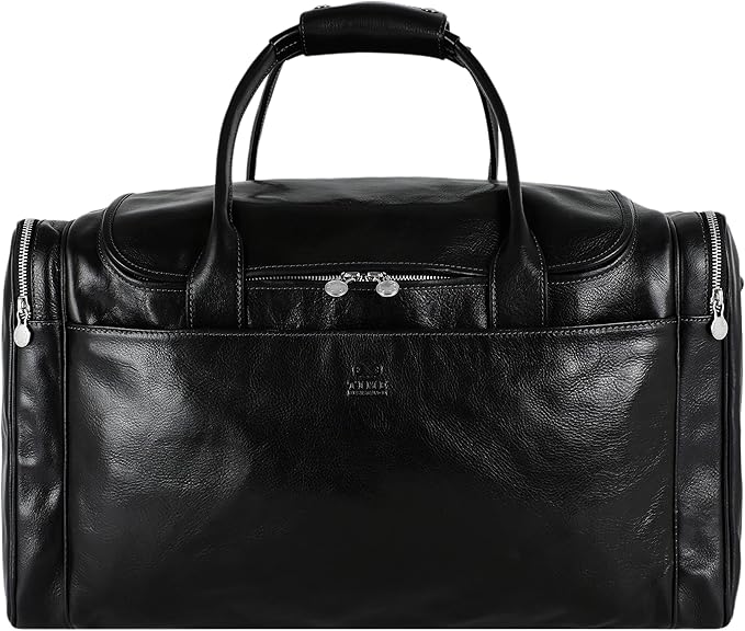 Leather Duffel Travel Bag