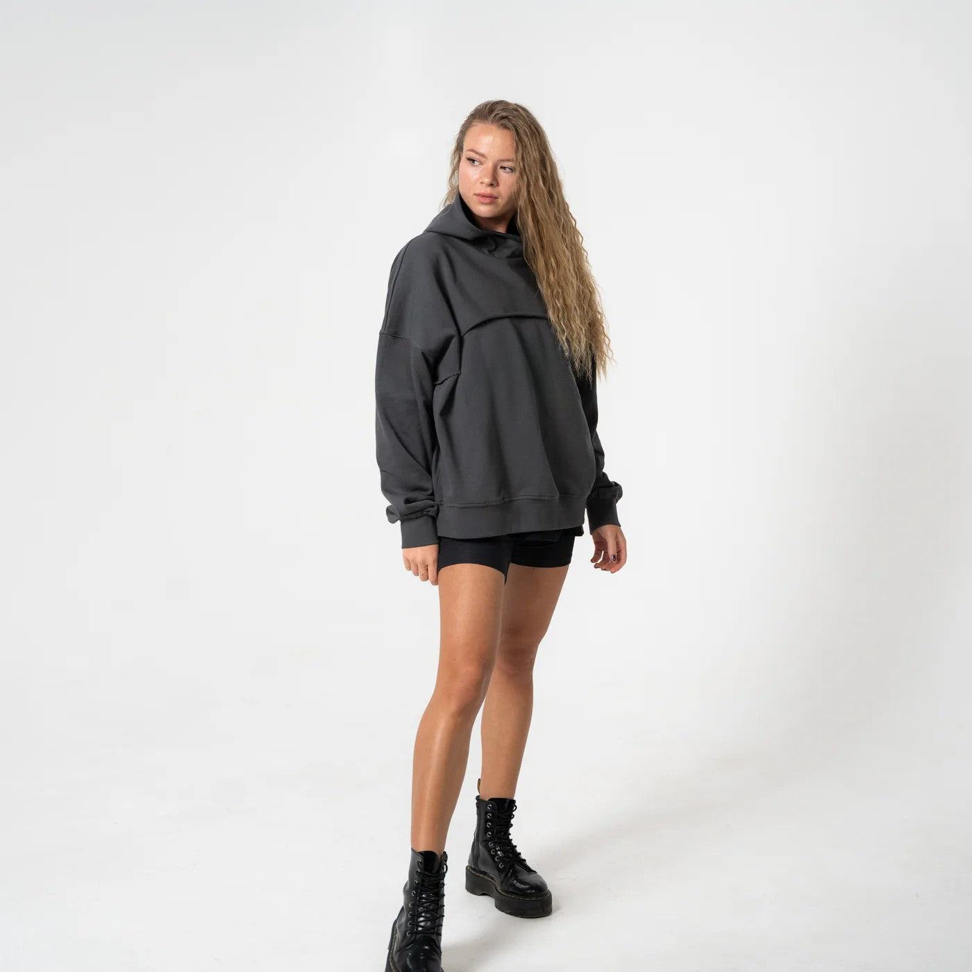 Oversized Grey Anime Hoodie